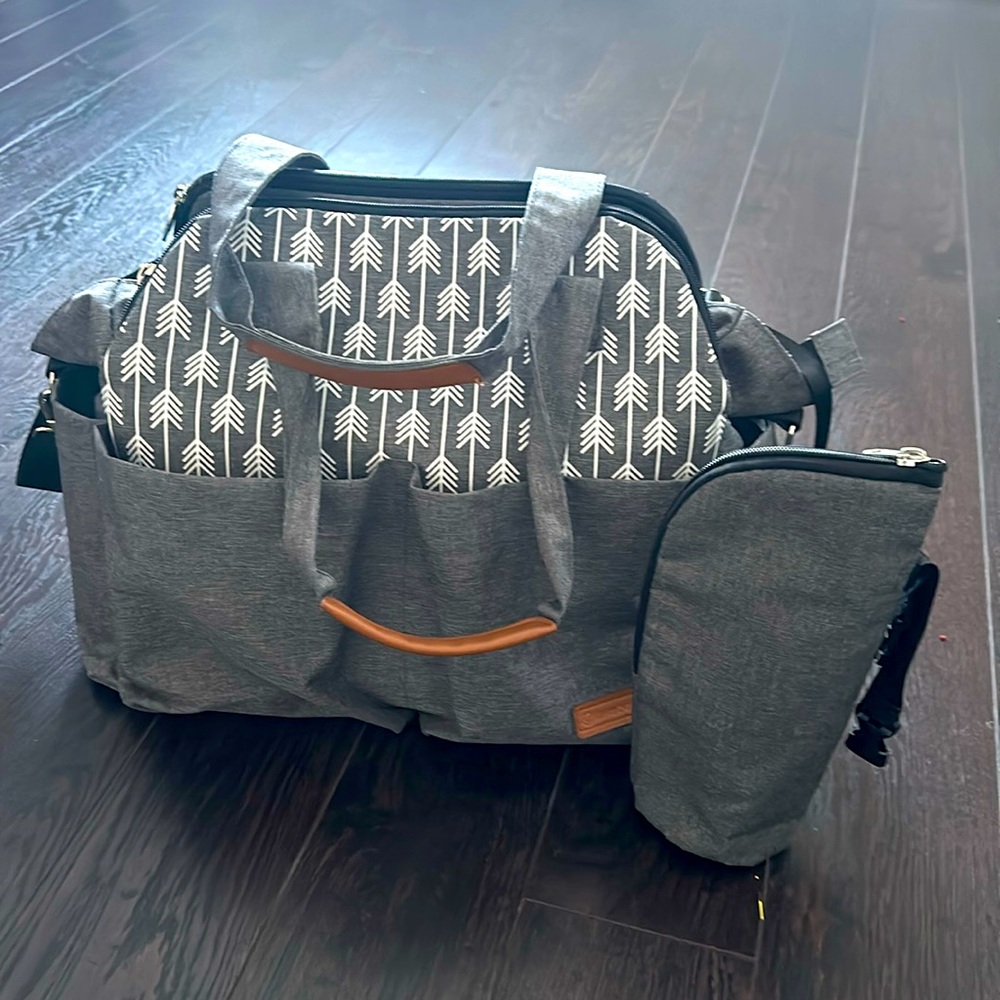 Lekebaby Large Diaper Tote Bag